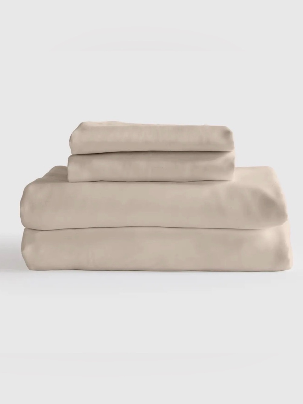 NWOT Quince Organic Bamboo King Sheet Set in Sand